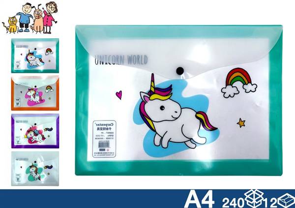 EOL PORTATUTTO A4 32X24 UNICORNO 