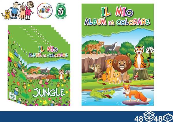 EOL ALBUM DA COLORARE 21X30 16FF JUNGLE 