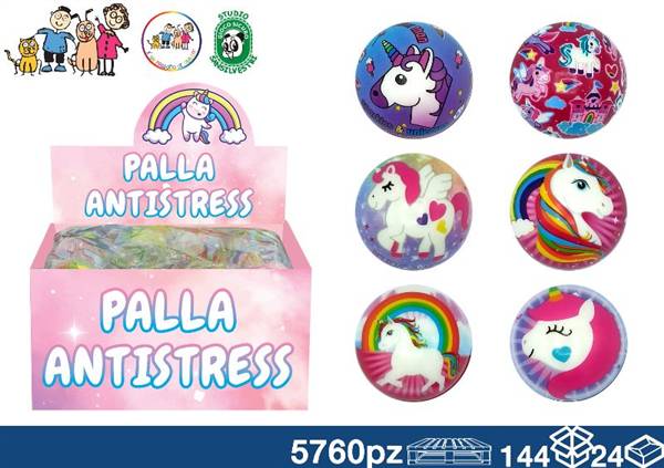 EOL BALL ANTISTRESS 6CM UNICORNO 