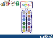 EOL COLORI ACQUERELLO CON PENNELLO 12PZ PERLA