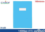 EOL COPRIQUADERNO A4 CON ALETTE AZZURRO 