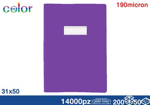 EOL COPRIQUADERNO A4 CON ALETTE VIOLA 