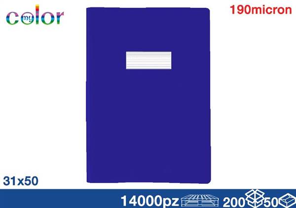 EOL COPRIQUADERNO A4 CON ALETTE BLU 