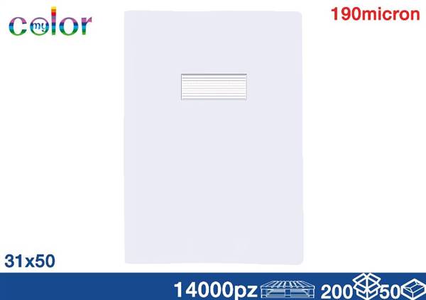 EOL COPRIQUADERNO A4 CON ALETTE BIANCO 