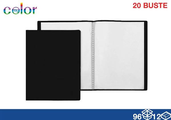 EOL PORTALISTINI A4 20 BUSTE NERO