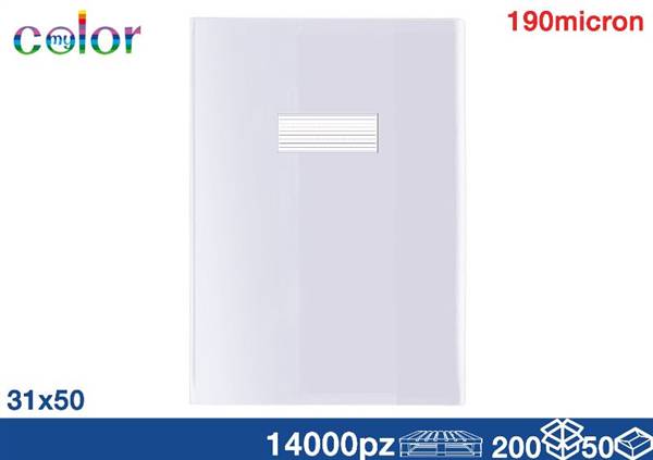 EOL COPRIQUADERNO A4 CON ALETTE TRASP 