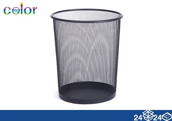 EOL CESTINO UFFICIO METALLO 24X27 NERO 