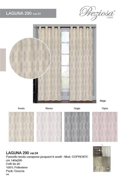 PREZIOSA PANNELLO TEND 140X290 LAGUN D34 LAGUNA 290 D34
