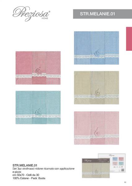 PREZIOSA STROFIN 3PZ NIDONE 50X70 MELA01 STR MELANIE 01