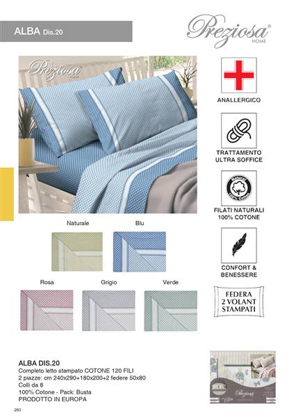 PREZIOSA COMPLETO LETTO ALBA 2P DIS.20 