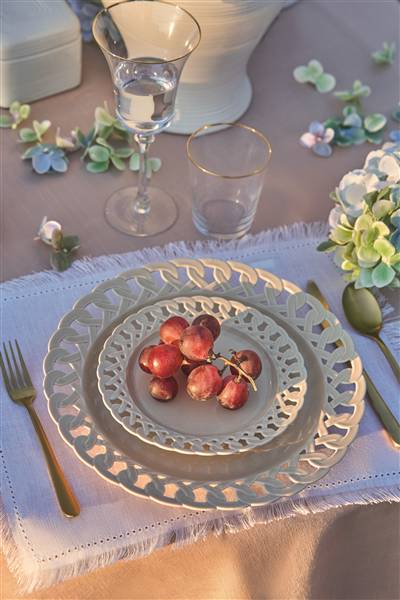 HANNA SET 3PZ THE PT.0001.NATURALE 1 TAZZA 200CC + 1 PIATTINO + 1 PIATTO DESSERT