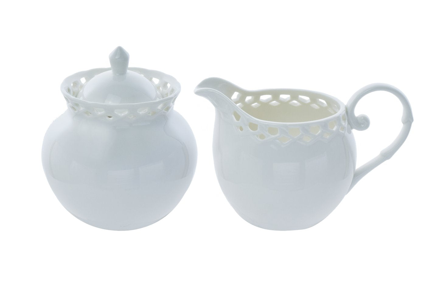 HANNA SET 2PZ LATTE PT.0004.BIANCO LATTIERA 1200ML + ZUCCHERIERA 800ML