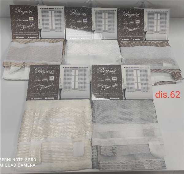 PREZIOSA PANNELLO TENDA 140X290 LINO D62 LAGUNA 290 D62