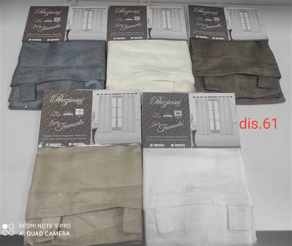 PREZIOSA COPPIE TENDINE 60X240 RICAM V50 TRAMONTO 240 VAR 50