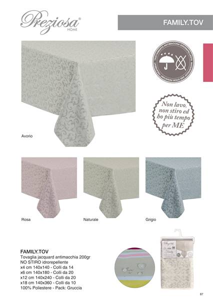 PREZIOSA TOVAGLIA FAMILY 140X240 FAMILY.TOVX12