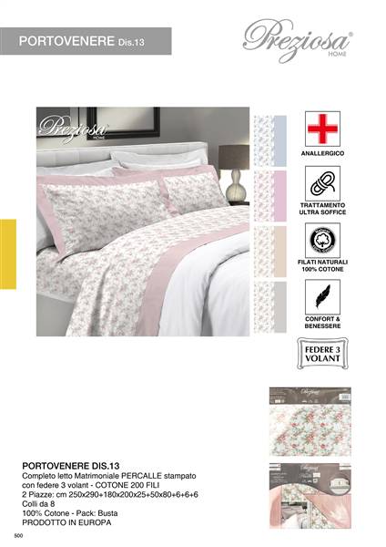 PREZIOSA COMPLETO LETTO 2P PORTOVENE D13 PORTOVENERE.2PIAZZE D13 PERCALLE