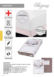 PREZIOSA COPRIMATERASSO SANITARIO 1,5P 