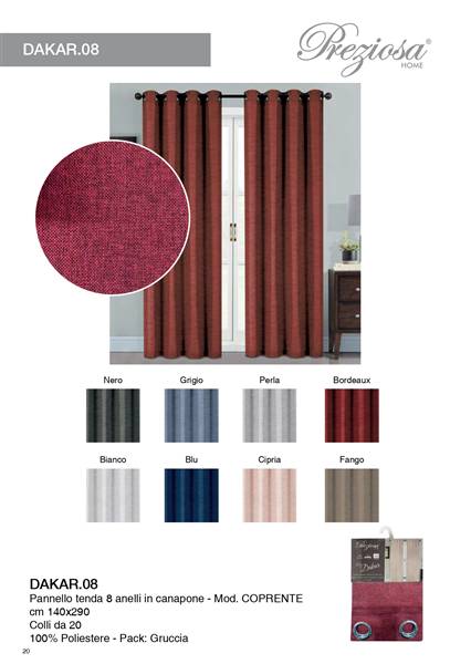 PREZIOSA PANNELLO TEND 140X290 DAKAR V08 