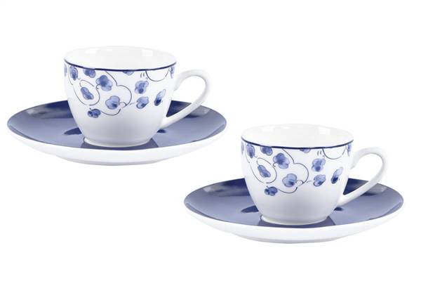 HANNA SET 4PZ THE CLARE PT.0063 2PZ TAZZINE + 2PZ PIATTINI