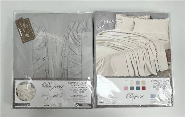 PREZIOSA COMPLETO LETTO HARMONY 2P PERLA 