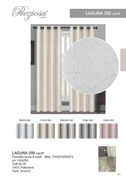 PREZIOSA PANNELLO TEND 140X290 LAGUNAD97 LAGUNA290 VAR.97