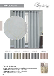 PREZIOSA COPPIA TENDINE 60X150 TRAM D.84 TRAMONTO 150 VAR.84