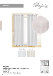 PREZIOSA PANNELLO TENDA 140X290 TRASP RIO.D01