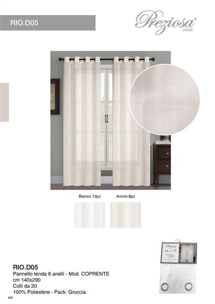 PREZIOSA PANNELLO TEND 140X290 8 ANE D5 RIO.D05