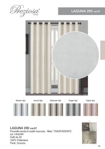 PREZIOSA PANNELLO TEND 140X290 LAGUN D87 LAGUNA 290 D87