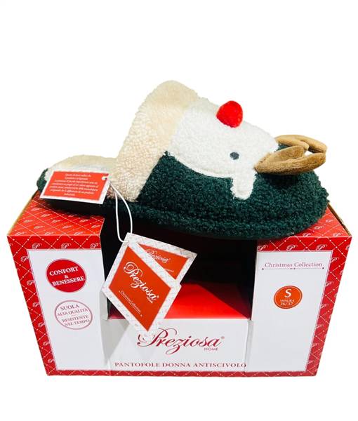 PREZIOSA PANTOFOLE DONNA NATALE ART.23129