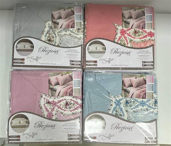 PREZIOSA COMPLETO LETTO FLANELLA 2P SOFFICE.2P.D25