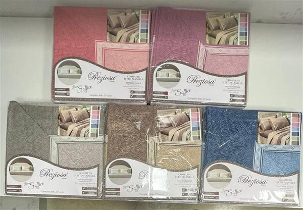 PREZIOSA COMPLETO LETTO FLANELLA 1P D26 SOFFICE.1P.D26