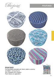 PREZIOSA POUF GONFIABILE 50X25 ART.0023 POUF.0023