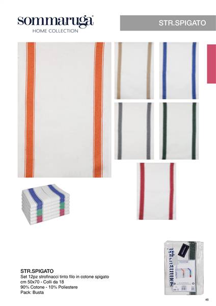 SOMMARUGA STROFINACCI SPIGATI SET 12PZ STR.SPIGATO
