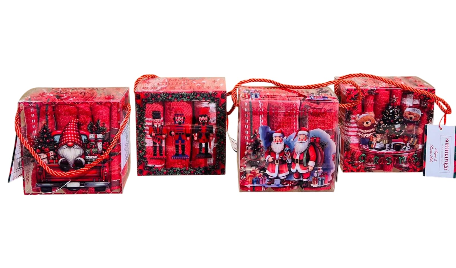 SOMMARUGA SET 3 STROFINACCI 45X65 XMAS NIDO D'APE ART.24236