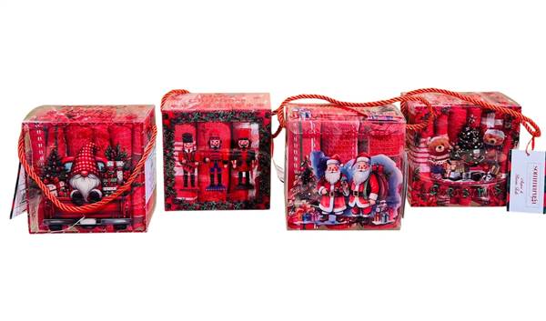 SOMMARUGA SET 3 STROFINACCI 45X65 XMAS NIDO DAPE ART.24236