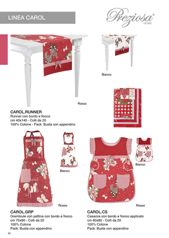 Preziosa Runner 40x140 Carol Rosso