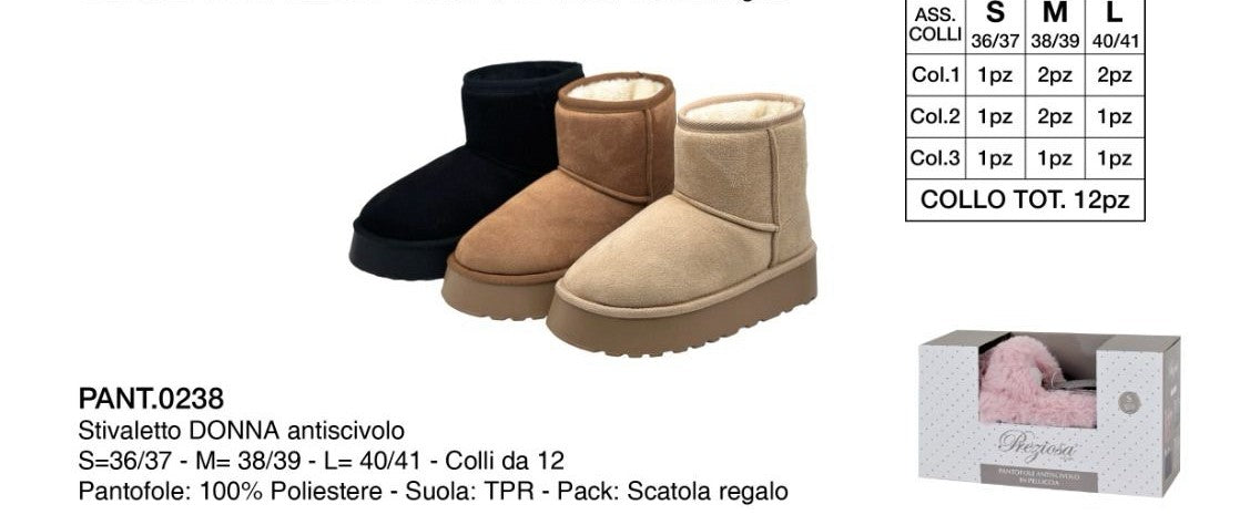 PREZIOSA PANTOFOLE DONNA PANT.0238