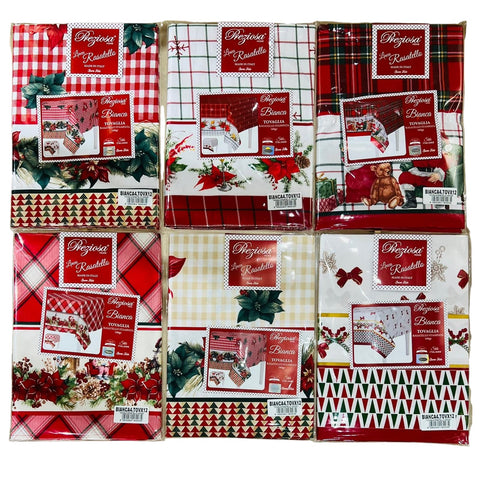 Preziosa Tovaglia Xmas Bianca4 X6 - Infinity Home Store