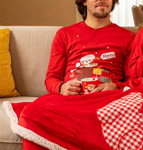 SOMMARUGA PIGIAMA UOMO NATALE PG132D1U CALDO COTONE