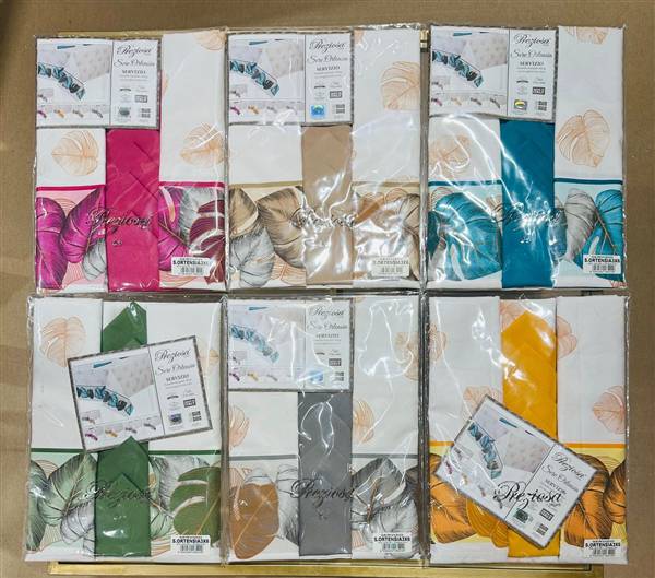 PREZIOSA SERVIZIO TAVOLA X12 ORTENSIA3 
