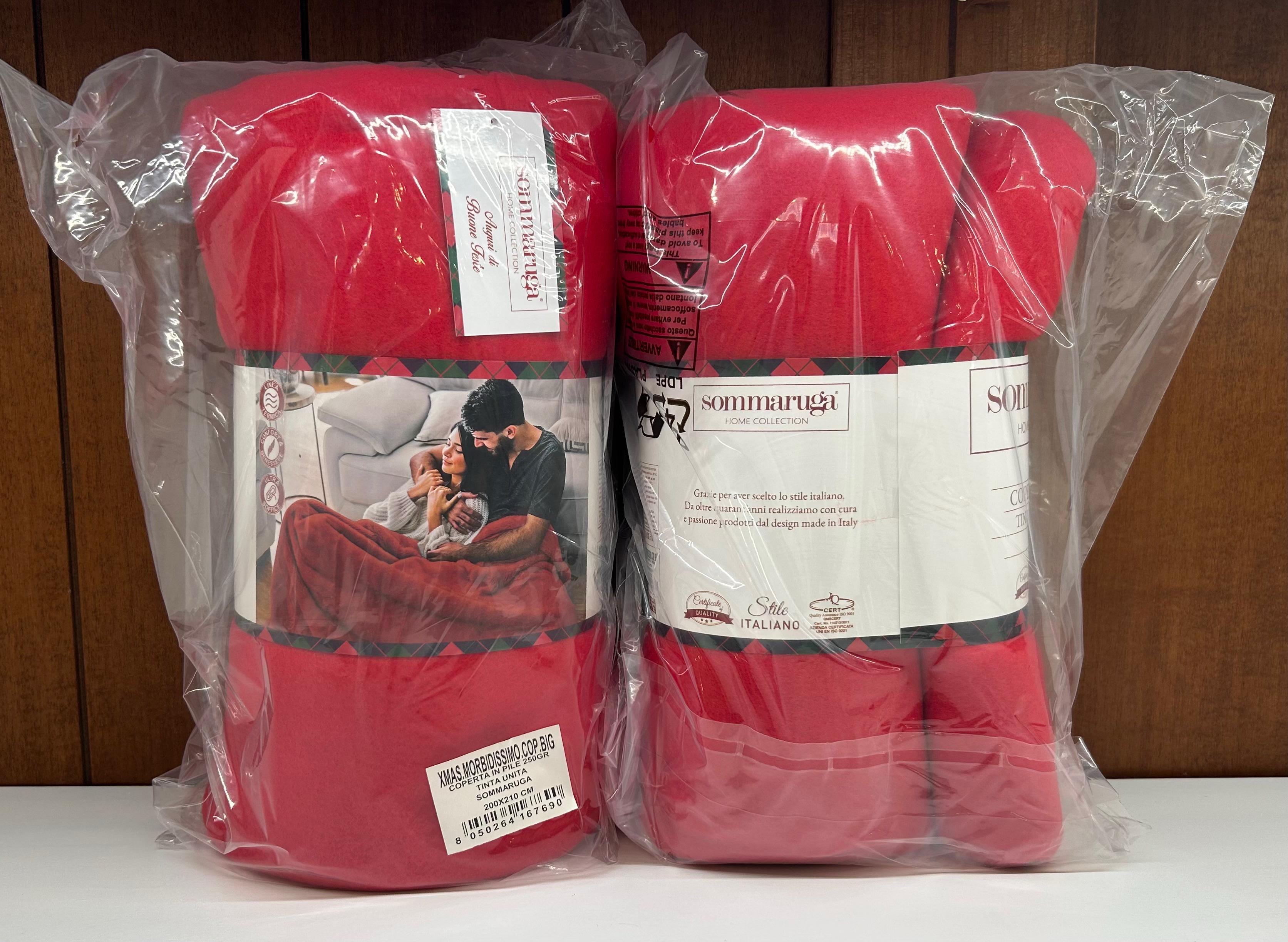 SOMMARUGA COPERTA PAIL SMALL XMAS MORBID XMAS.MORBIDI.COP.SMALL 120X150