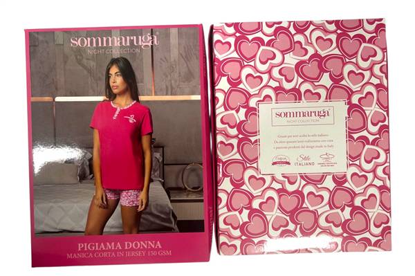 SOMMARUGA PIGIAMA DONNA PG.169.DMM MANICA CORTA