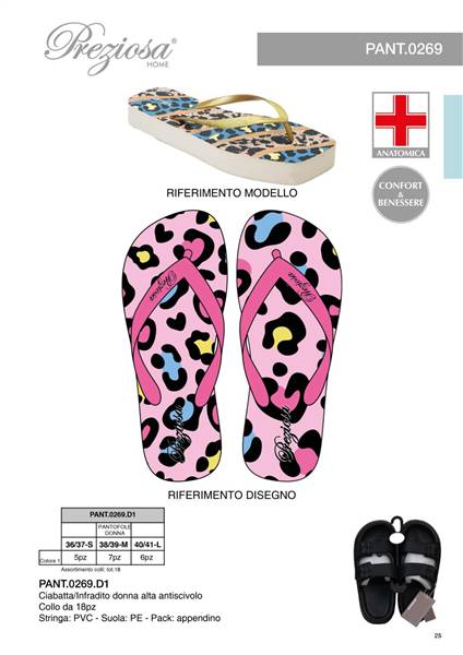 PREZIOSA CIABATTAINFRADITO DONNA 0269 D1 