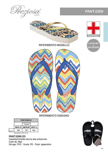 PREZIOSA CIABATTAINFRADITO DONNA 0269 D3 