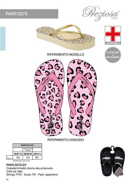 PREZIOSA CIABATTAINFRADITO DONNA 0270 D1 