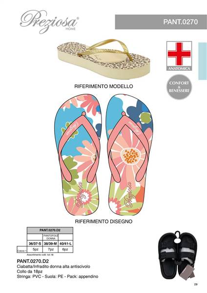 PREZIOSA CIABATTAINFRADITO DONNA 0270 D2 