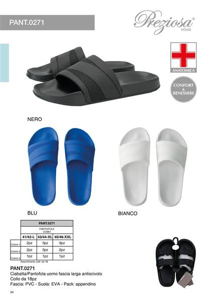 PREZIOSA CIABATTA PANTOFOLA UOMO 0271 