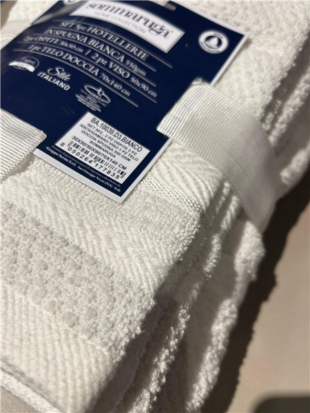 SOMMARUGA SET 5PZ BAGNO BA.10039.D3 COL. 2 OSPITI + 2 ASCIUGAMANI + 1 TELO SPUGNA