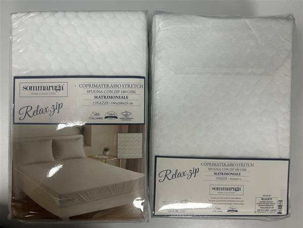 SOMMARUGA COPRIMATERASSO C/ZIP 2P RELAX.ZIP.2P